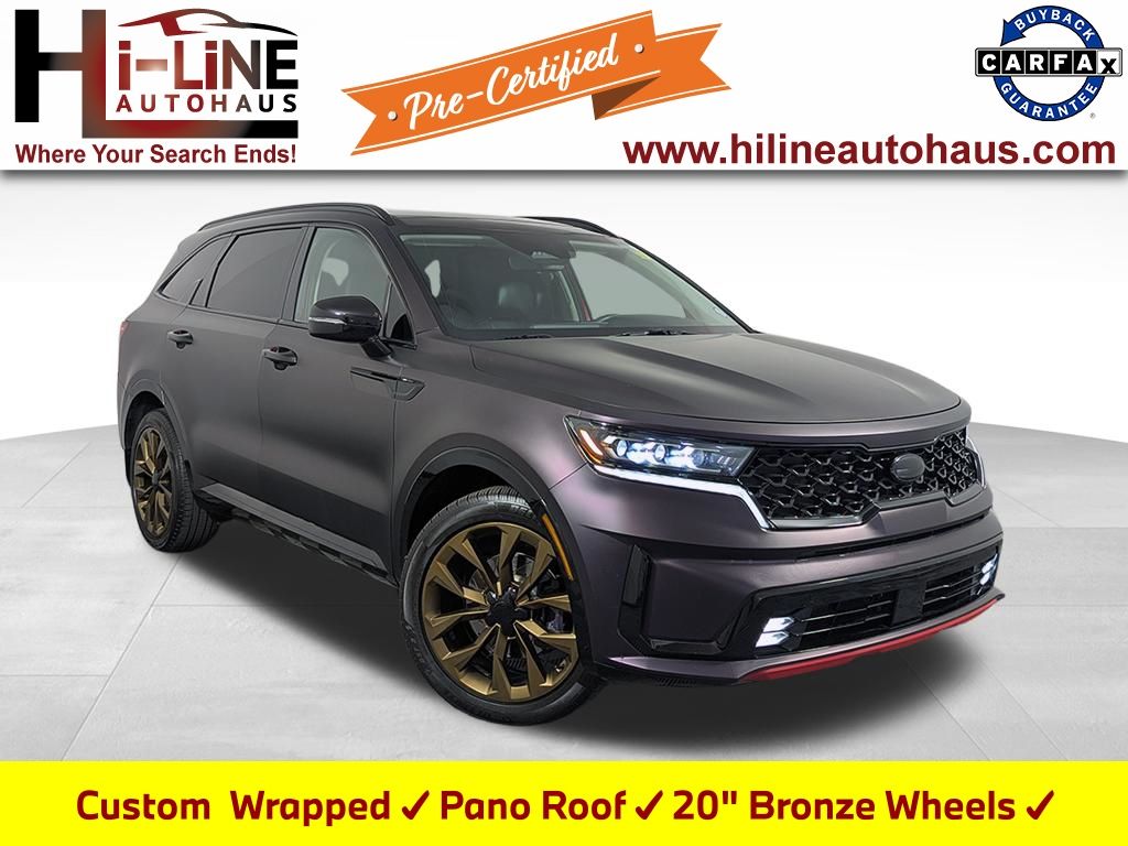 Passion Red Tintcoat 2021 Kia Sorento SUV / Crossover Front-Wheel Drive 8-Speed Dual Clutch