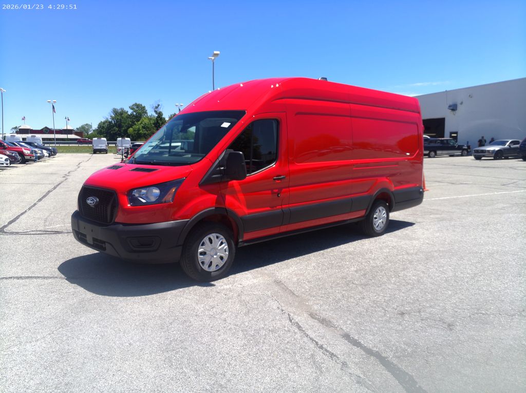 Race Red 2026 Ford Transit Cargo 250 High Roof Extended LB RWD Van Rear-Wheel Drive