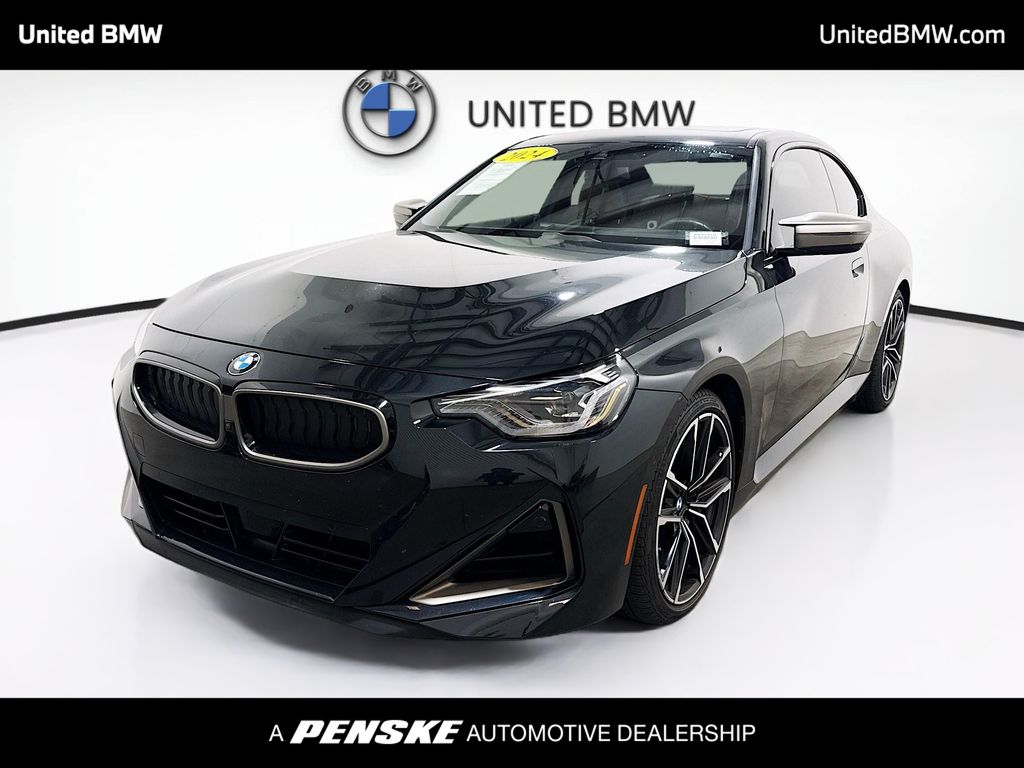 Black Sapphire Metallic 2024 BMW 2 Series Coupe Rear-Wheel Drive 8-Speed Automatic