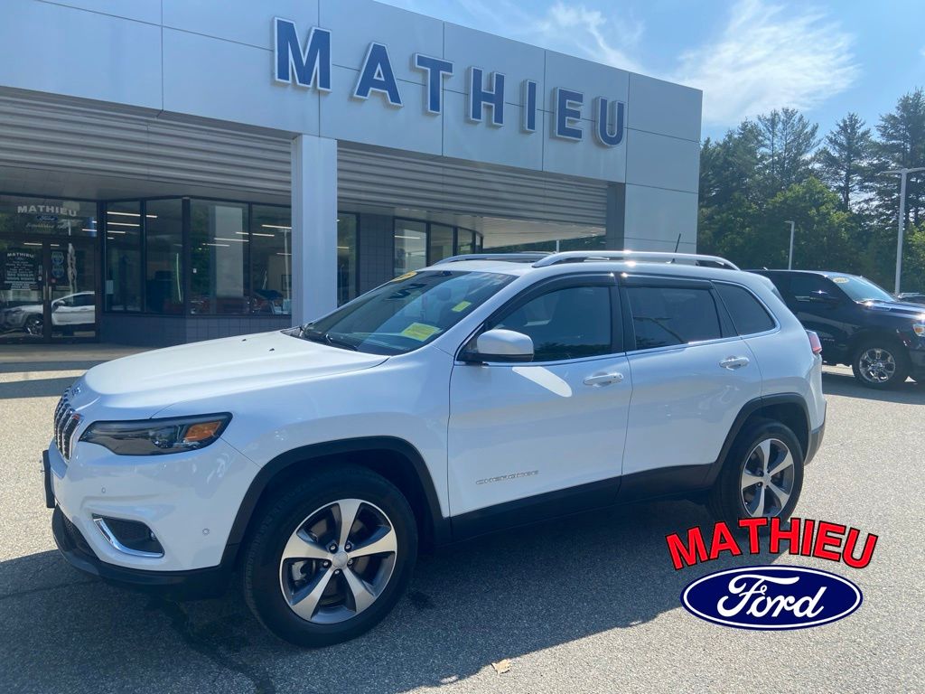 Bright White Clearcoat 2021 Jeep Cherokee SUV / Crossover Four-Wheel Drive 9-Speed Automatic