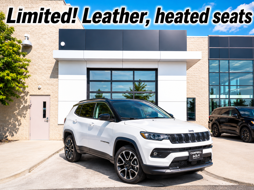 Bright White Clearcoat 2024 Jeep Compass SUV / Crossover Four-Wheel Drive 8-Speed Automatic