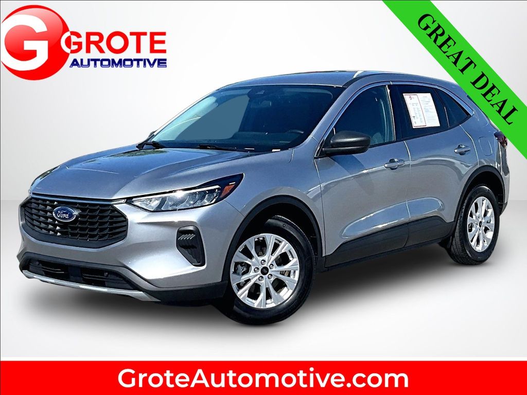 Silver Metallic 2023 Ford Escape Hybrid SUV / Crossover Front-Wheel Drive Continuously Variable Transmission