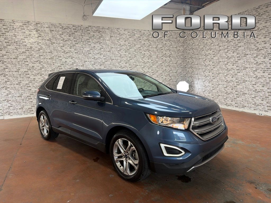 Blue Metallic 2018 Ford Edge SUV / Crossover Front-Wheel Drive 6-Speed Automatic