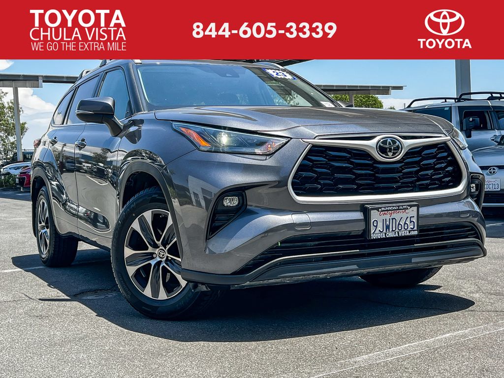 Magnetic Gray Metallic 2023 Toyota Highlander SUV / Crossover Front-Wheel Drive 8-Speed Automatic