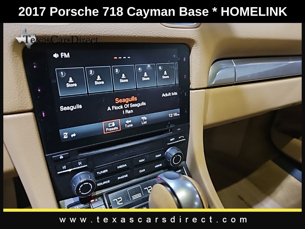 2017 Porsche 718 Cayman Base 10