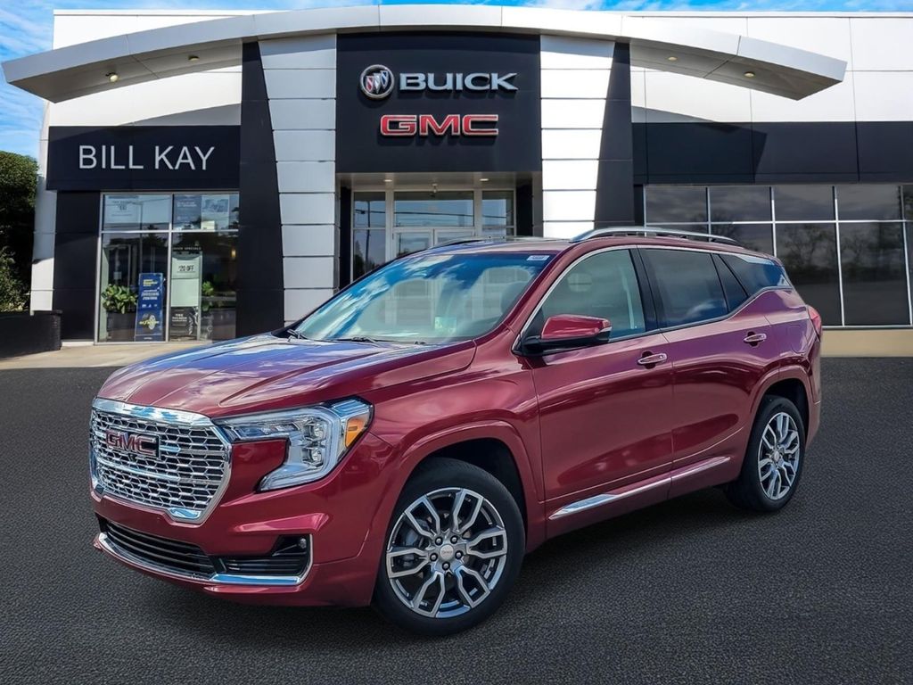 Volcanic Red Tintcoat 2024 GMC Terrain Denali AWD SUV / Crossover All-Wheel Drive 9-Speed Automatic