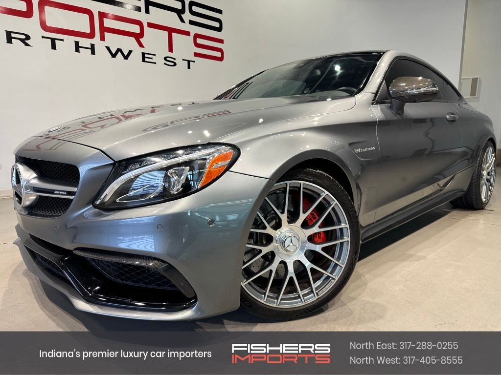 Gray 2017 Mercedes-Benz C-Class Coupe Rear-Wheel Drive 7-Speed Automatic
