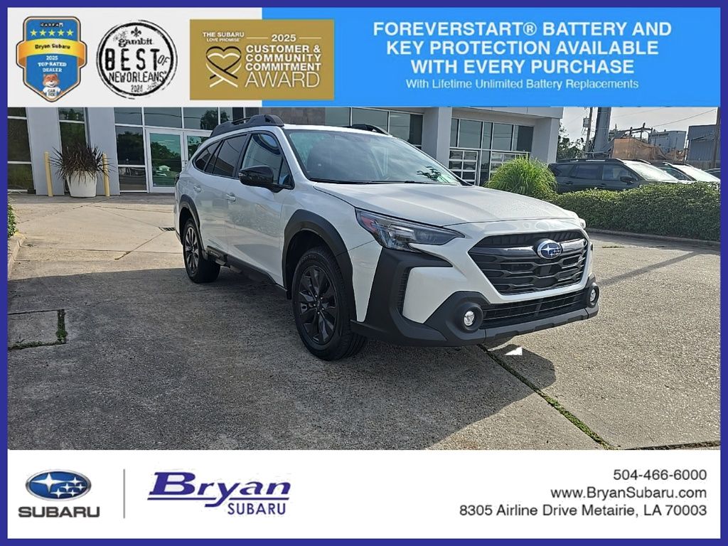 Crystal White Pearl 2025 Subaru Outback Onyx Edition AWD SUV / Crossover All-Wheel Drive Continuously Variable Transmission