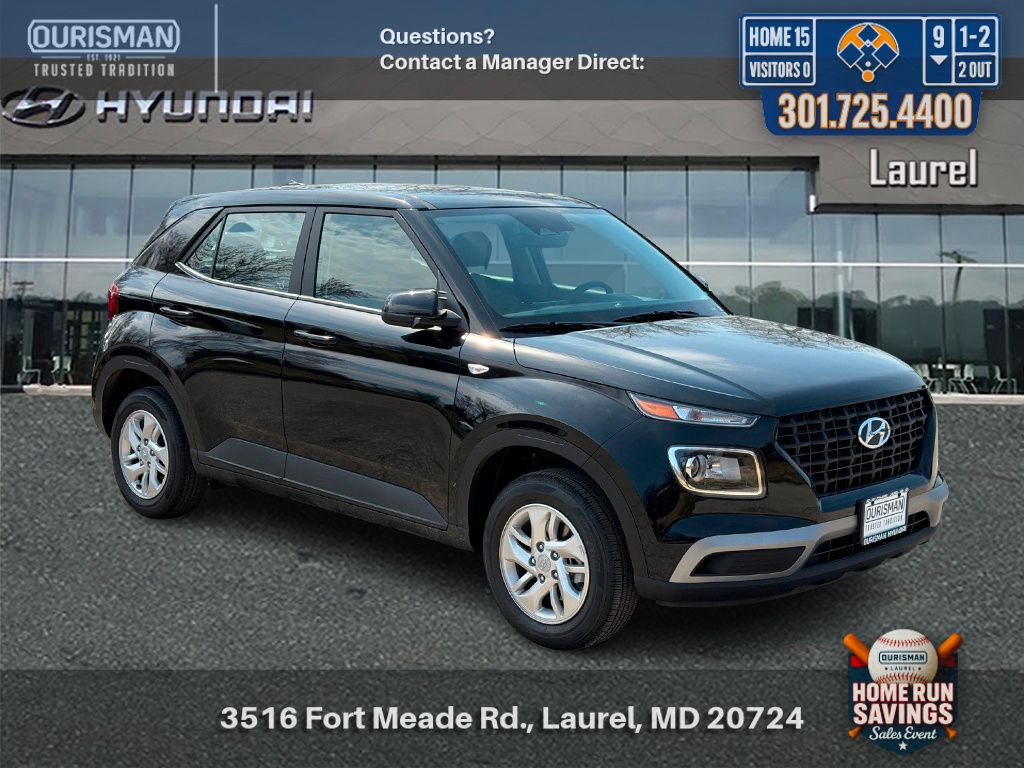 Onyx Black 2026 Hyundai Venue SE FWD SUV / Crossover Front-Wheel Drive Continuously Variable Transmission