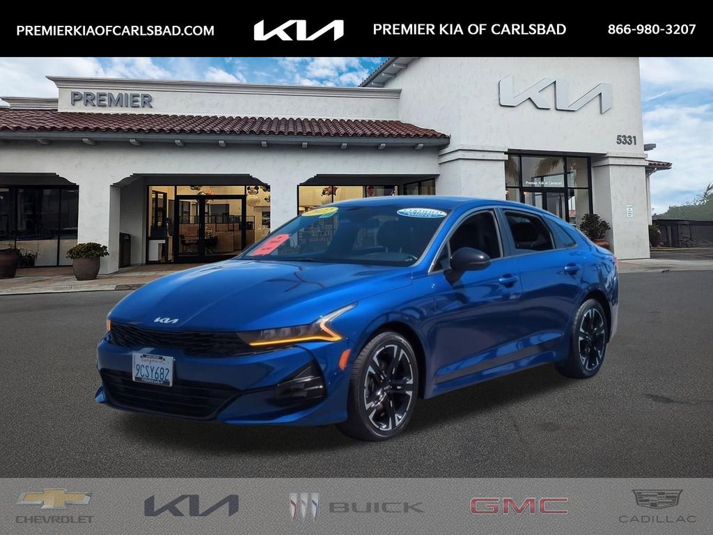 Sapphire Blue 2022 Kia K5 GT-Line FWD Sedan Front-Wheel Drive 8-Speed Automatic