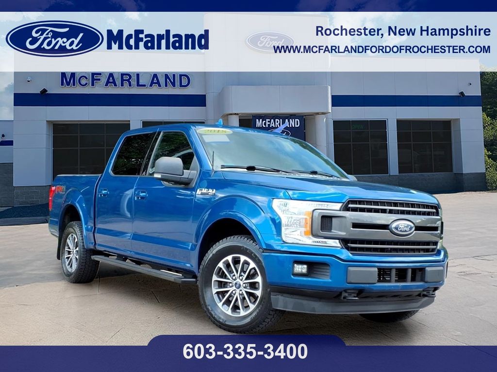 Lightning Blue 2018 Ford F-150 Pickup Truck Four-Wheel Drive Automatic