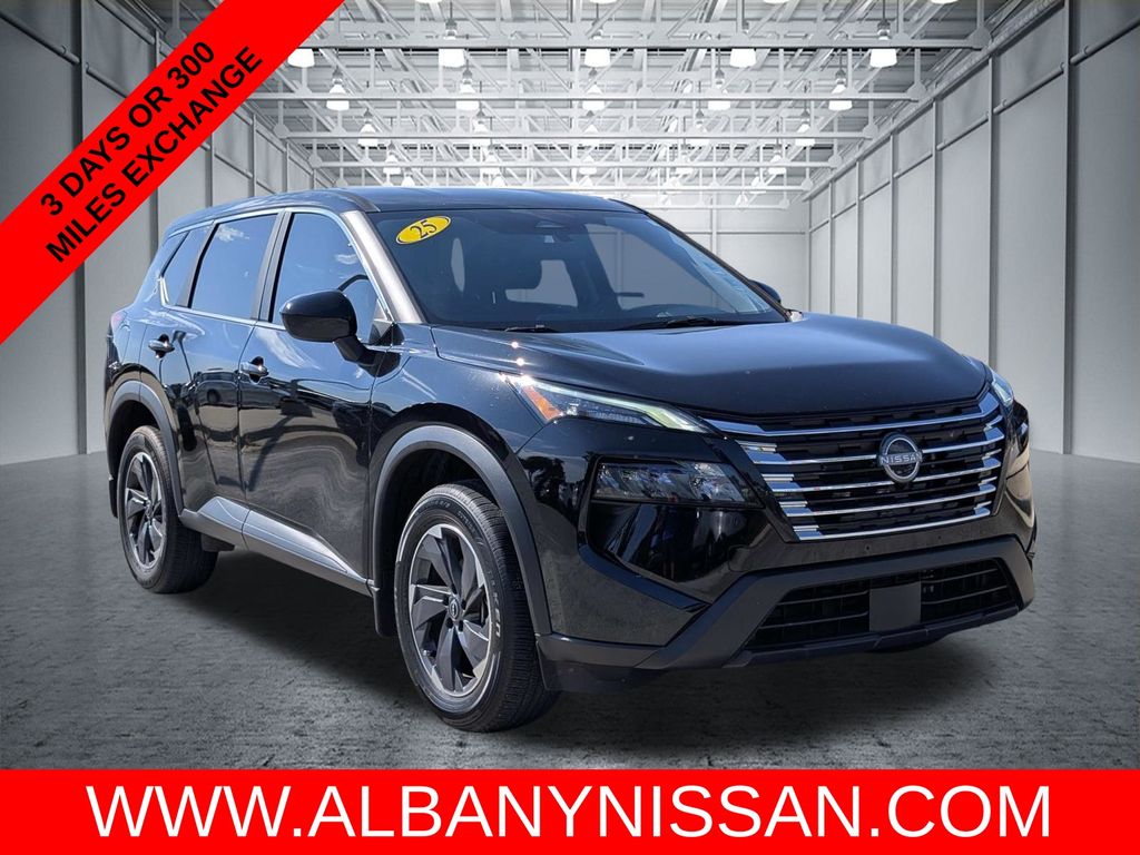 Super Black 2025 Nissan Rogue SUV / Crossover Front-Wheel Drive Continuously Variable Transmission