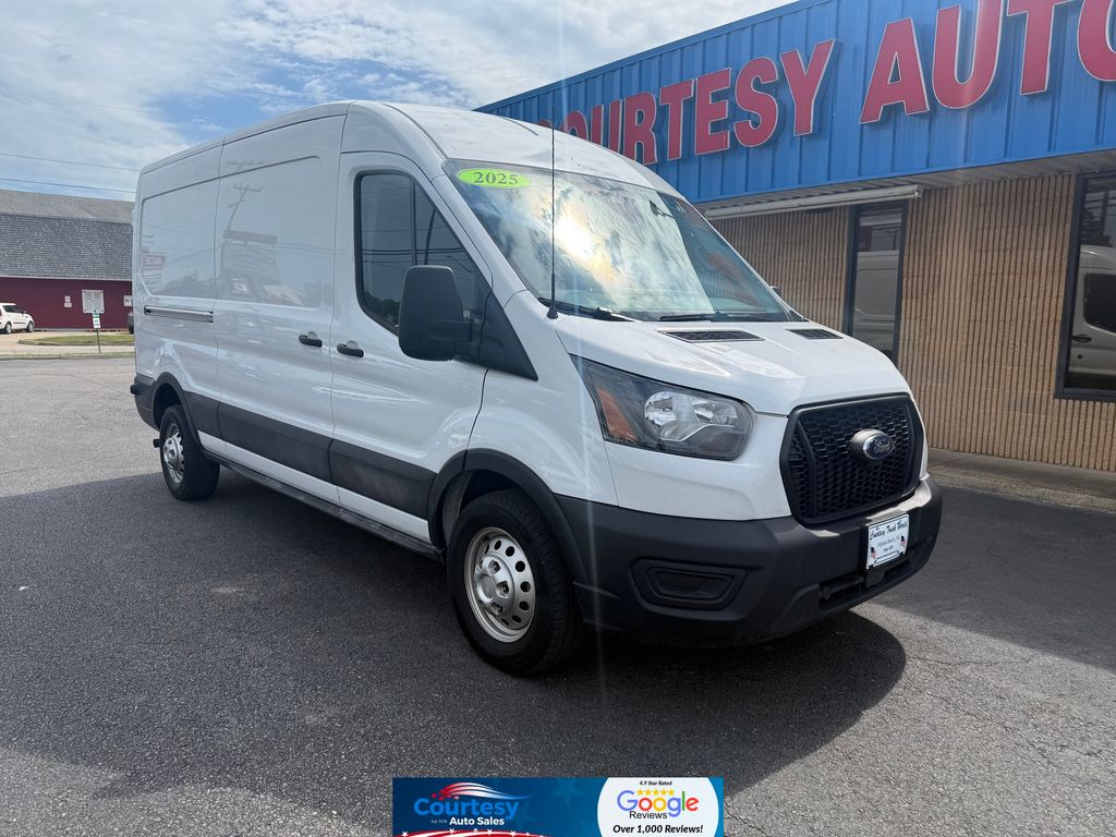 Oxford White 2025 Ford Transit Cargo 250 Medium Roof LB AWD Van All-Wheel Drive