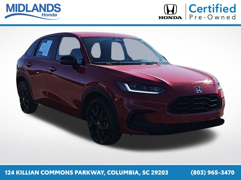 Milano Red 2024 Honda HR-V Sport AWD SUV / Crossover All-Wheel Drive Continuously Variable Transmission