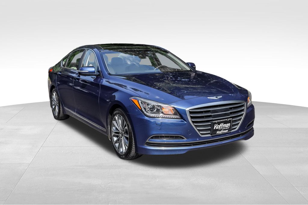 Ibiza Blue 2015 Hyundai Genesis Sedan 8-Speed Automatic