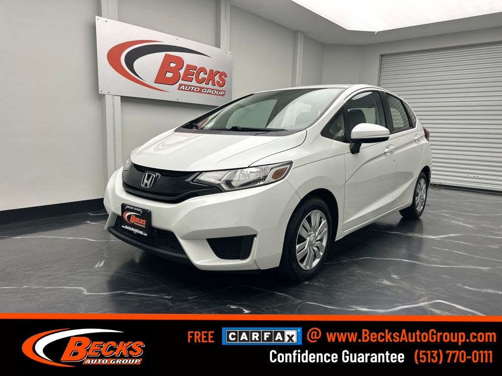 White 2016 Honda Fit Hatchback Front-Wheel Drive Continuously Variable Transmission