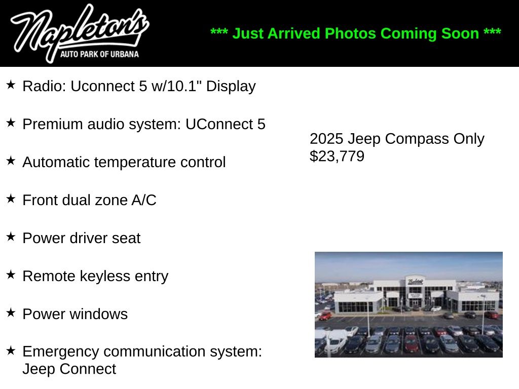 Silver Zynith Metallic Clearcoat 2025 Jeep Compass Limited 4WD SUV / Crossover Four-Wheel Drive 8-Speed Automatic