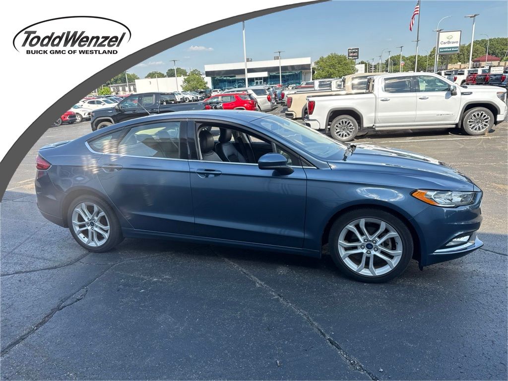 Blue Metallic 2018 Ford Fusion Sedan Front-Wheel Drive 6-Speed Automatic