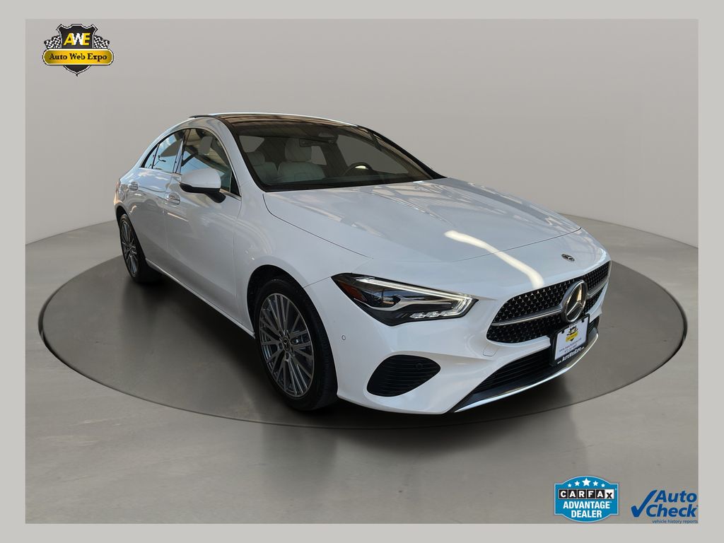 Polar White 2025 Mercedes-Benz CLA Coupe Front-Wheel Drive 8-Speed Dual Clutch