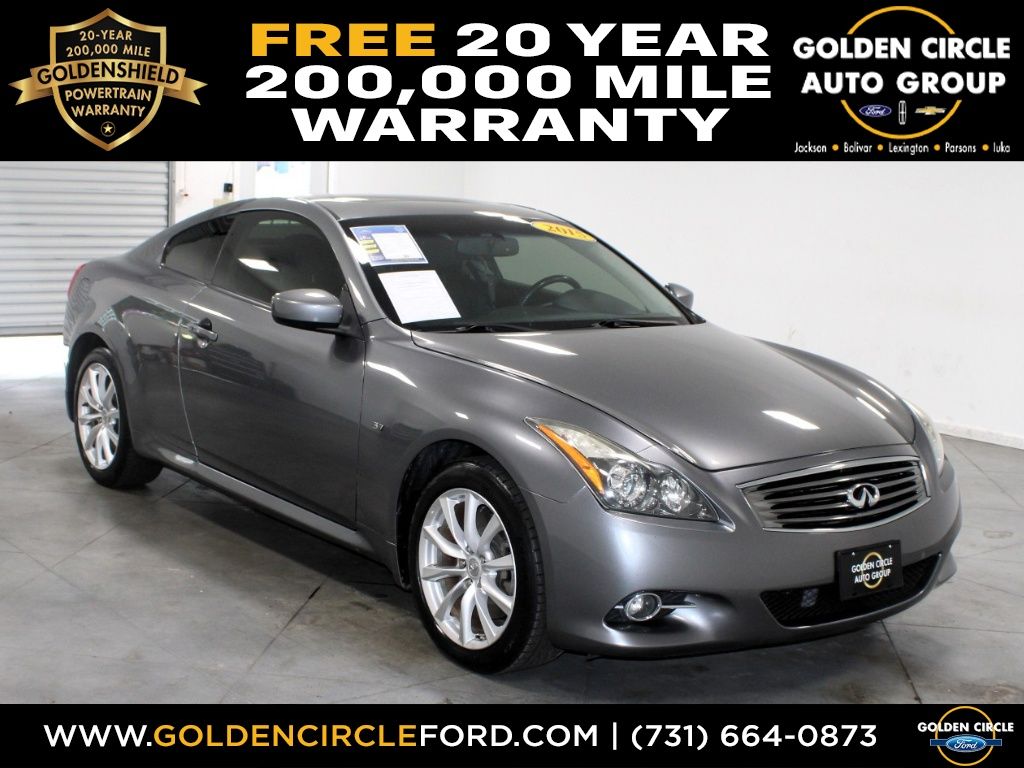 Gray (Graphite Shadow) 2015 INFINITI Q60 Coupe  7-Speed Automatic