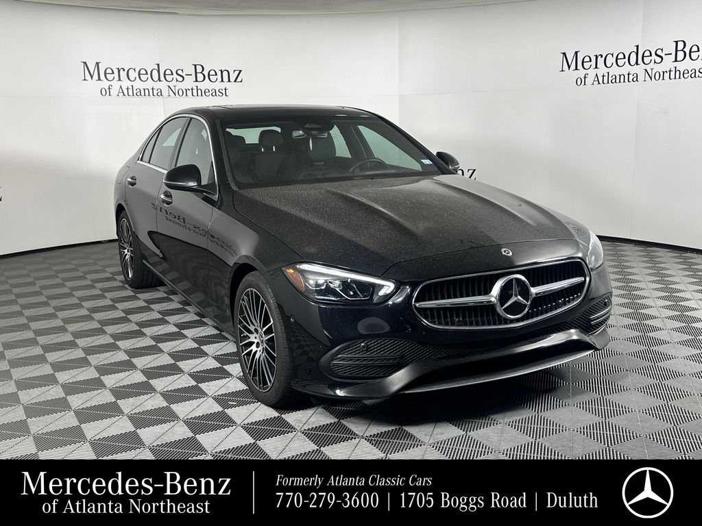 Black 2024 Mercedes-Benz C-Class Sedan Rear-Wheel Drive 9-Speed Automatic