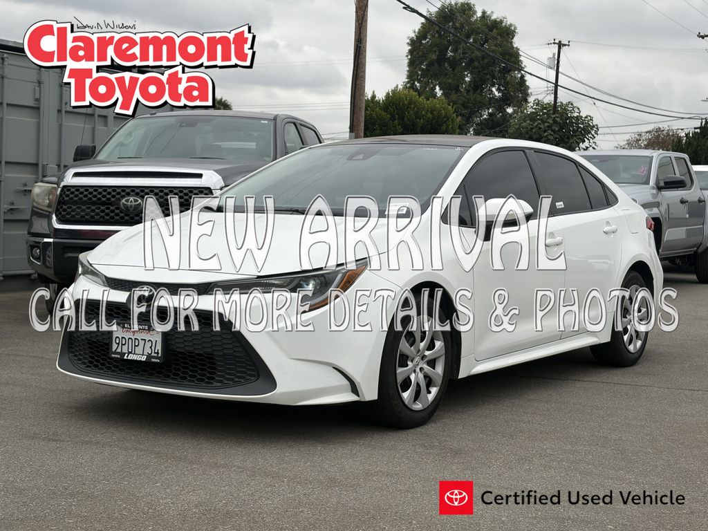 White 2022 Toyota Corolla Sedan Front-Wheel Drive Continuously Variable Transmission
