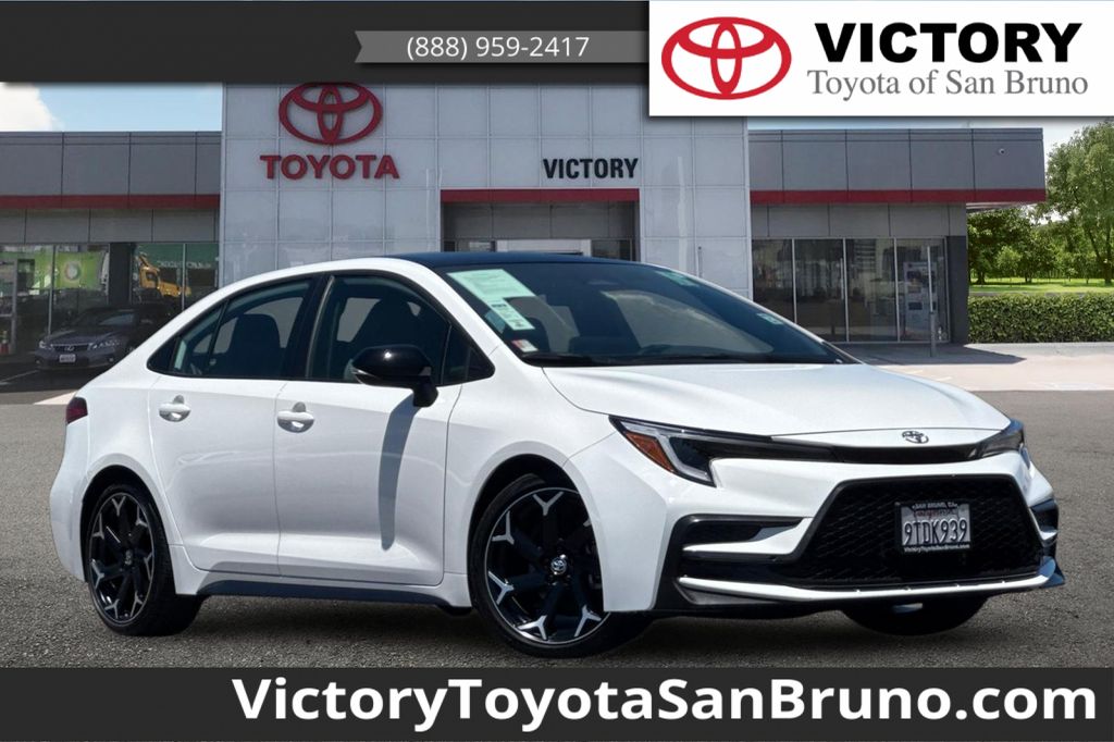 Midnight Black Metallic 2025 Toyota Corolla Sedan Front-Wheel Drive Continuously Variable Transmission