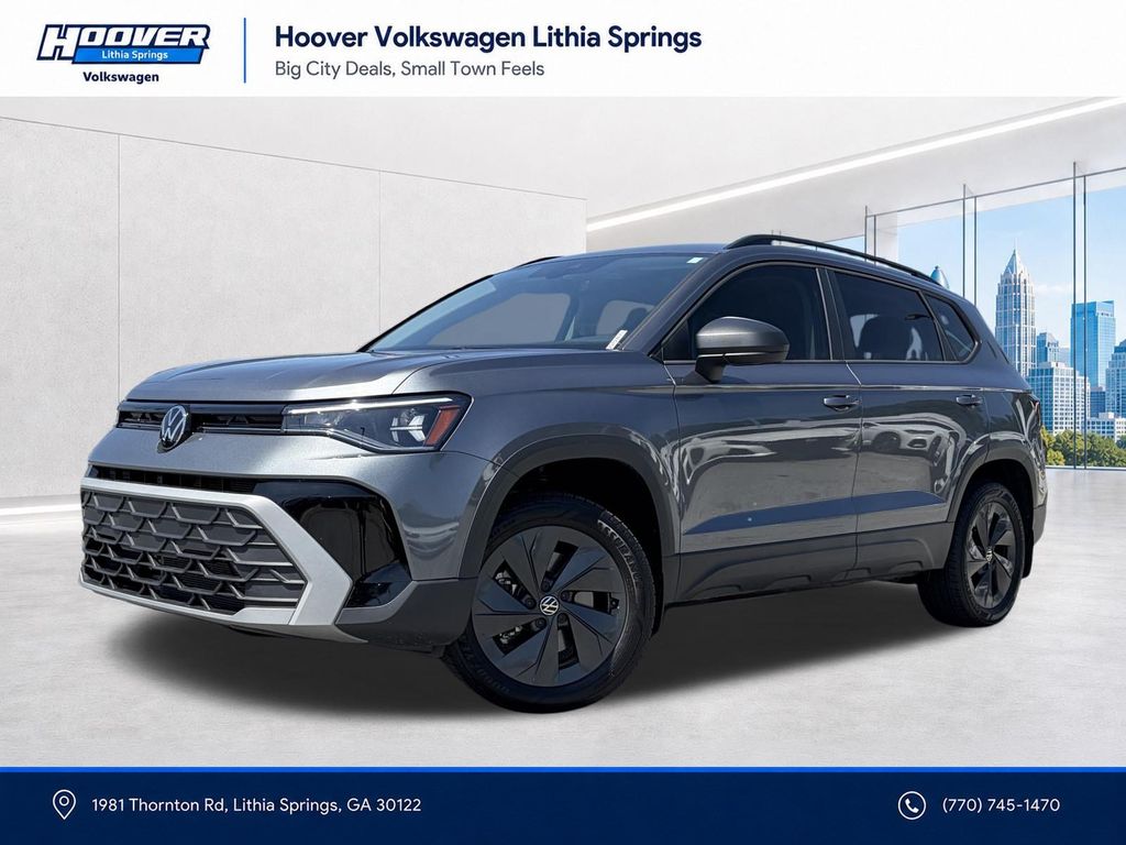 Platinum Gray Metallic 2025 Volkswagen Taos SUV / Crossover Front-Wheel Drive 8-Speed Automatic