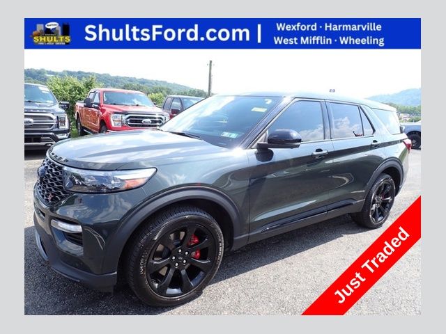 Forged Green Metallic 2022 Ford Explorer SUV / Crossover All-Wheel Drive Automatic