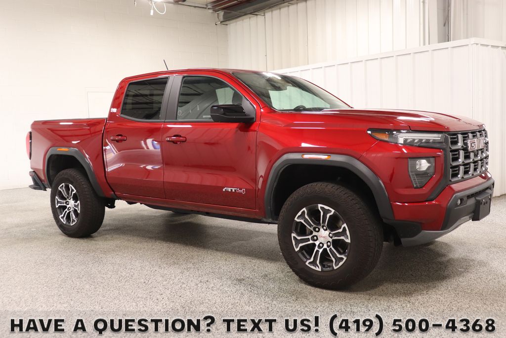 Volcanic Red Tintcoat 2025 GMC Canyon Pickup Truck Four-Wheel Drive 8-Speed Automatic