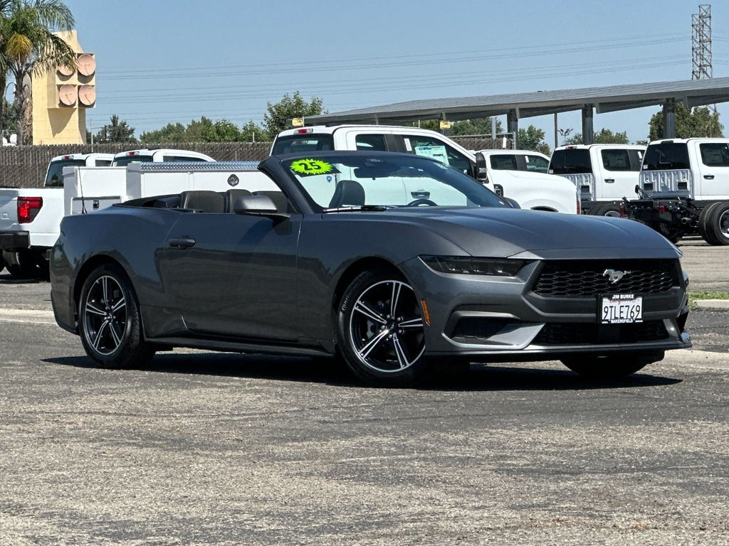 Carbonized Gray Metallic 2025 Ford Mustang Convertible Rear-Wheel Drive Automatic