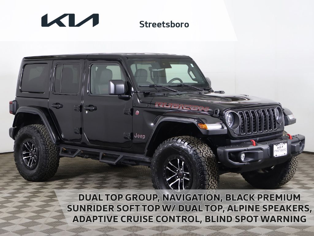 Black Clearcoat 2024 Jeep Wrangler Rubicon X 4-Door 4WD SUV / Crossover Four-Wheel Drive 6-Speed Manual
