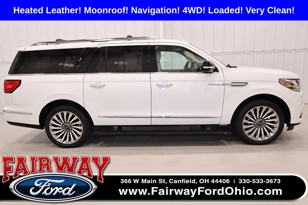 Pristine White 2020 Lincoln Navigator L Reserve 4WD SUV / Crossover Four-Wheel Drive Automatic