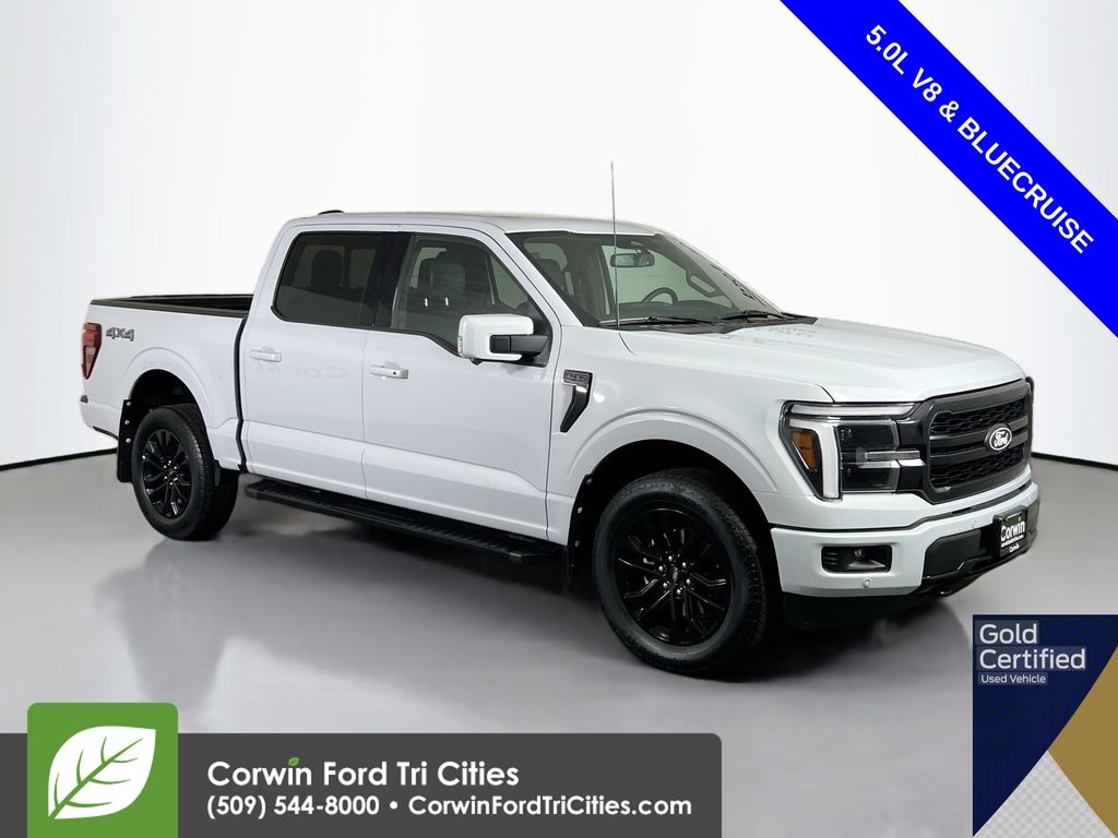 Space White Metallic 2025 Ford F-150 Pickup Truck Four-Wheel Drive Automatic