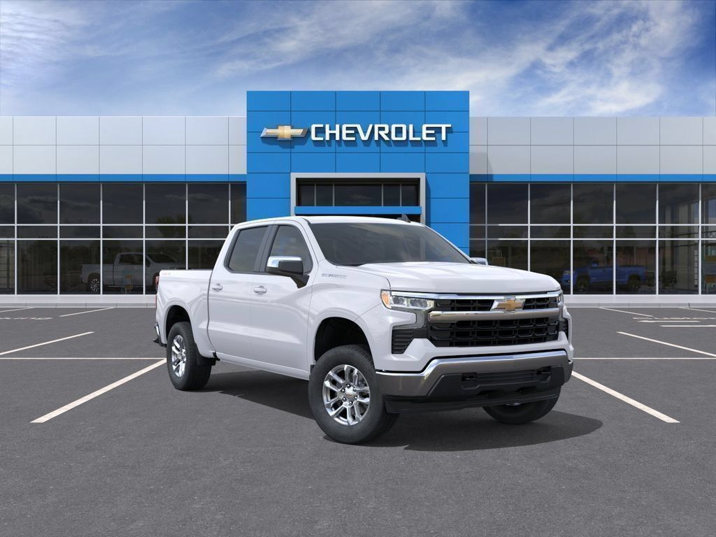 Summit White 2026 Chevrolet Silverado 1500 Pickup Truck Four-Wheel Drive 8-Speed Automatic