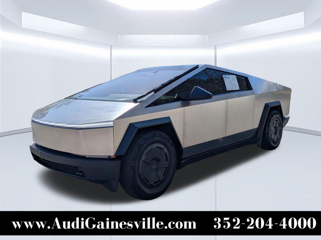 Ultra-Hard Stainless 2025 Tesla Cybertruck Crew Cab AWD Pickup Truck All-Wheel Drive 1-Speed Automatic