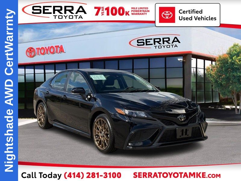 Midnight Black Metallic 2024 Toyota Camry Sedan All-Wheel Drive 8-Speed Automatic