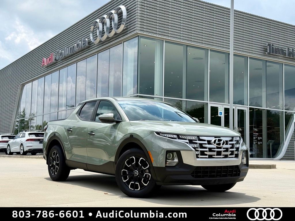 Sage Gray 2022 Hyundai Santa Cruz Pickup Truck All-Wheel Drive 8-Speed Automatic