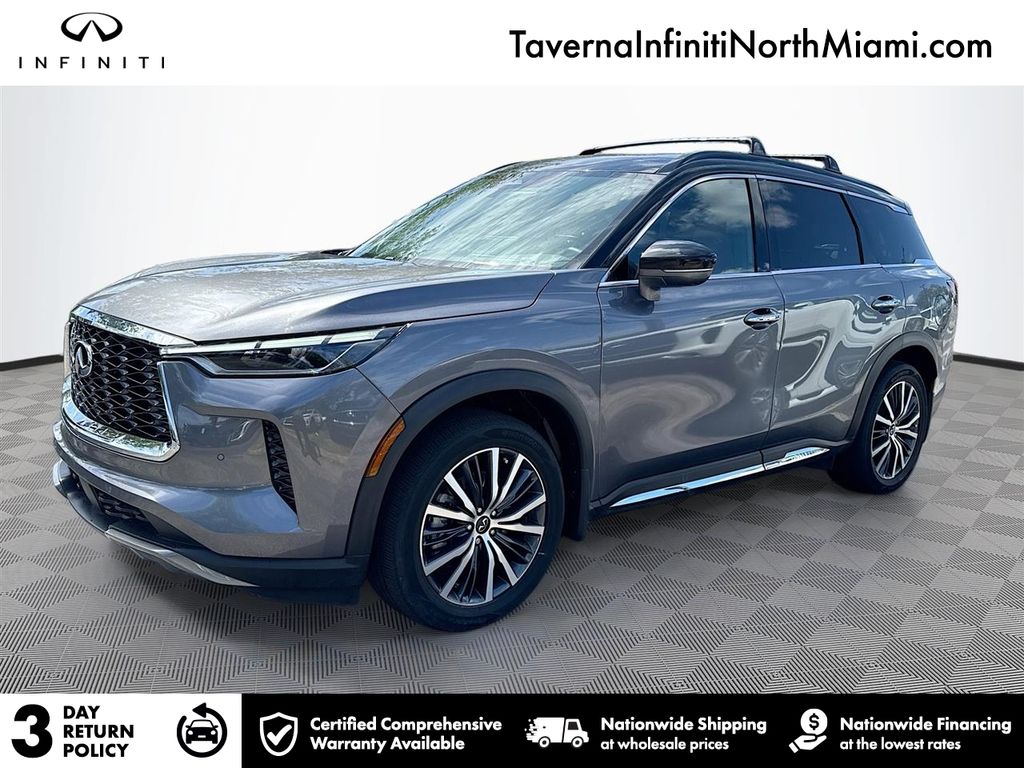 Gray (Graphite Shadow) 2023 INFINITI QX60 SUV / Crossover All-Wheel Drive 9-Speed Automatic