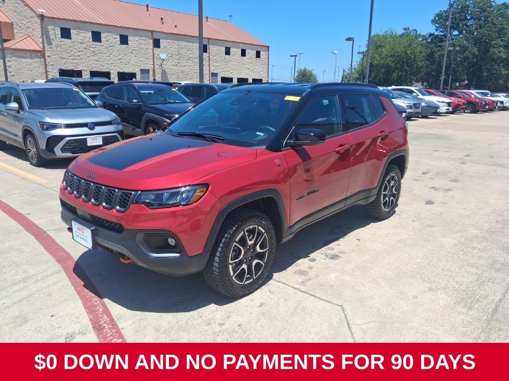 Red 2025 Jeep Compass SUV / Crossover Four-Wheel Drive 8-Speed Automatic