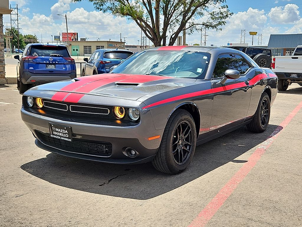 Gray (Granite Crystal Metallic Clearcoat) 2021 Dodge Challenger Coupe Rear-Wheel Drive 8-Speed Automatic