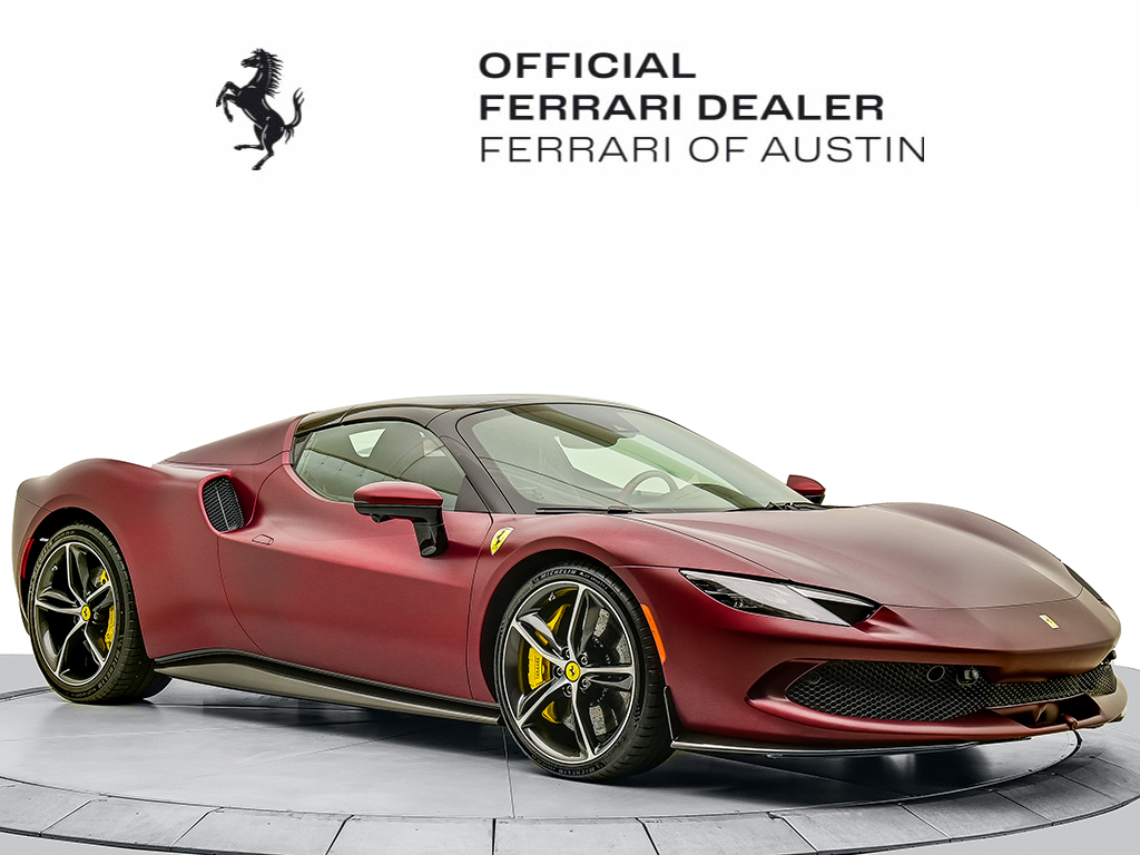 Rosso Libino Op 2025 Ferrari 296 GTS Convertible Rear-Wheel Drive 8-Speed Dual Clutch