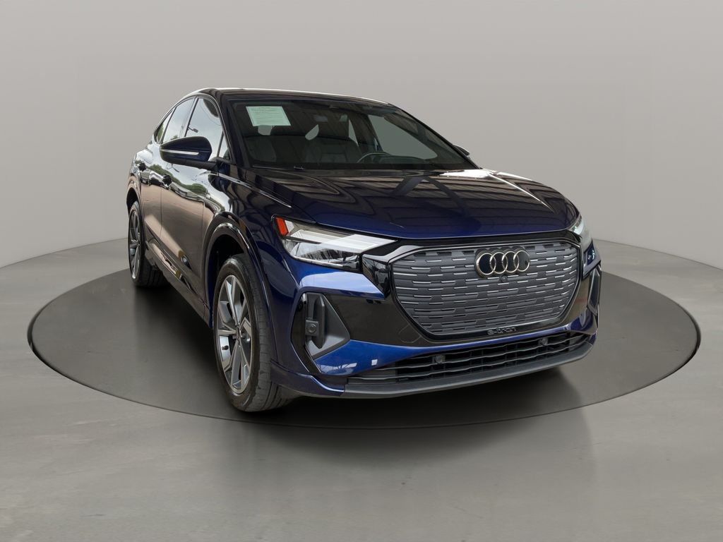 Navarra Blue Metallic 2023 Audi Q4 e-tron Sportback quattro Premium Plus 50 Sedan All-Wheel Drive Automatic