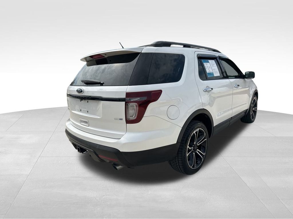 2014 White Platinum Clearcoat Metallic Ford Explorer Sport 4X4 SUV