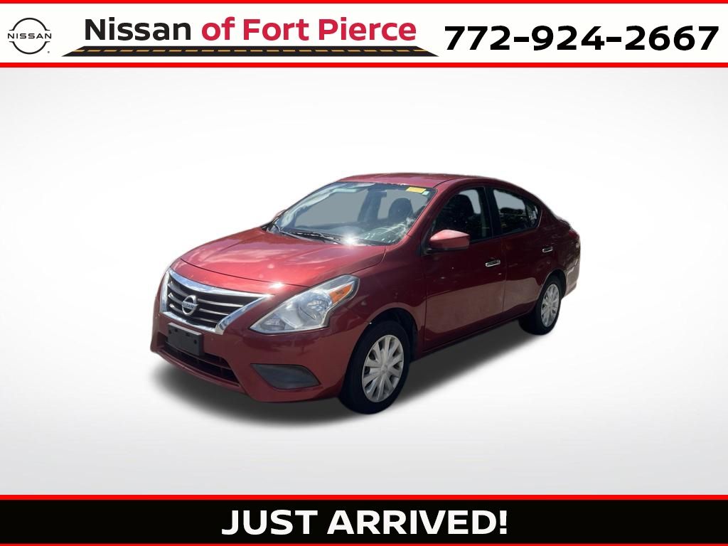 Cayenne Red Metallic 2019 Nissan Versa Sedan Front-Wheel Drive Continuously Variable Transmission
