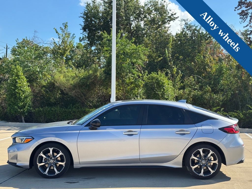 2026 Honda Civic Hybrid Sport Touring Silver at Community Honda