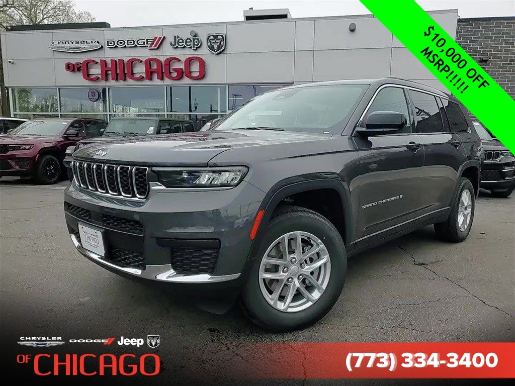 Baltic Gray Metallic Clearcoat 2025 Jeep Grand Cherokee L Laredo 4WD SUV / Crossover Four-Wheel Drive 8-Speed Automatic