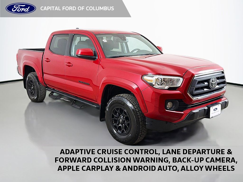 Barcelona Red Metallic 2022 Toyota Tacoma Pickup Truck Four-Wheel Drive 6-Speed Automatic