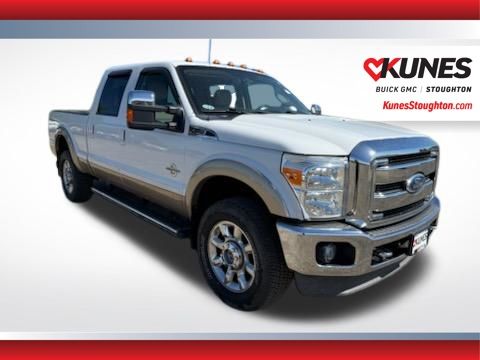Oxford White 2011 Ford F-350 Super Duty Lariat Crew Cab 4WD Pickup Truck Four-Wheel Drive 6-Speed Automatic Overdrive
