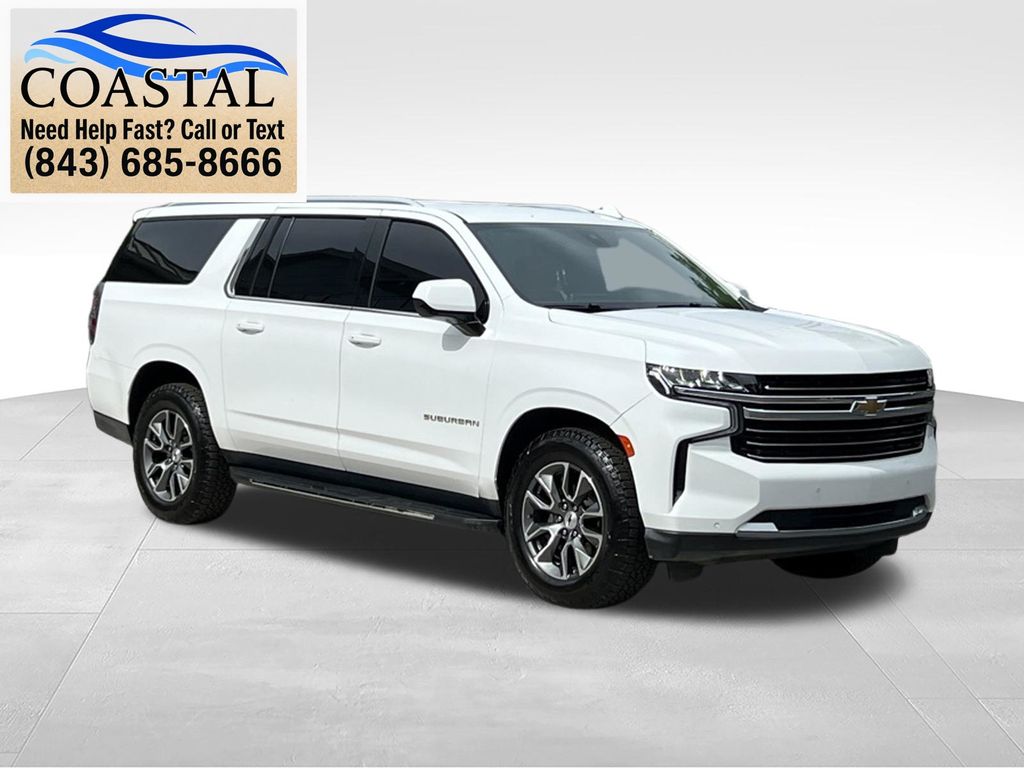 2022 Chevrolet Suburban LT White at Coastal Chevrolet Cadillac